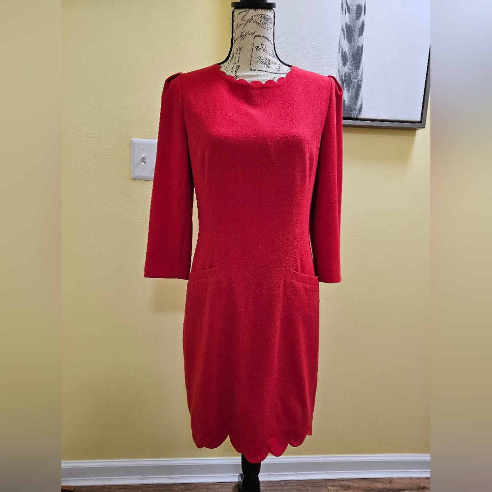 Ted Baker London Red Midi Dress